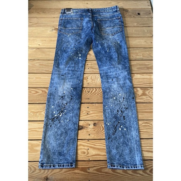NWT Rutherford Flex Skinny Fit Jeans Size 32x33 Men’s Blue Ripped - Picture 2 of 11